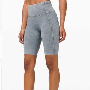 Lululemon Fast and Free biker Shorts  *Ice Dye